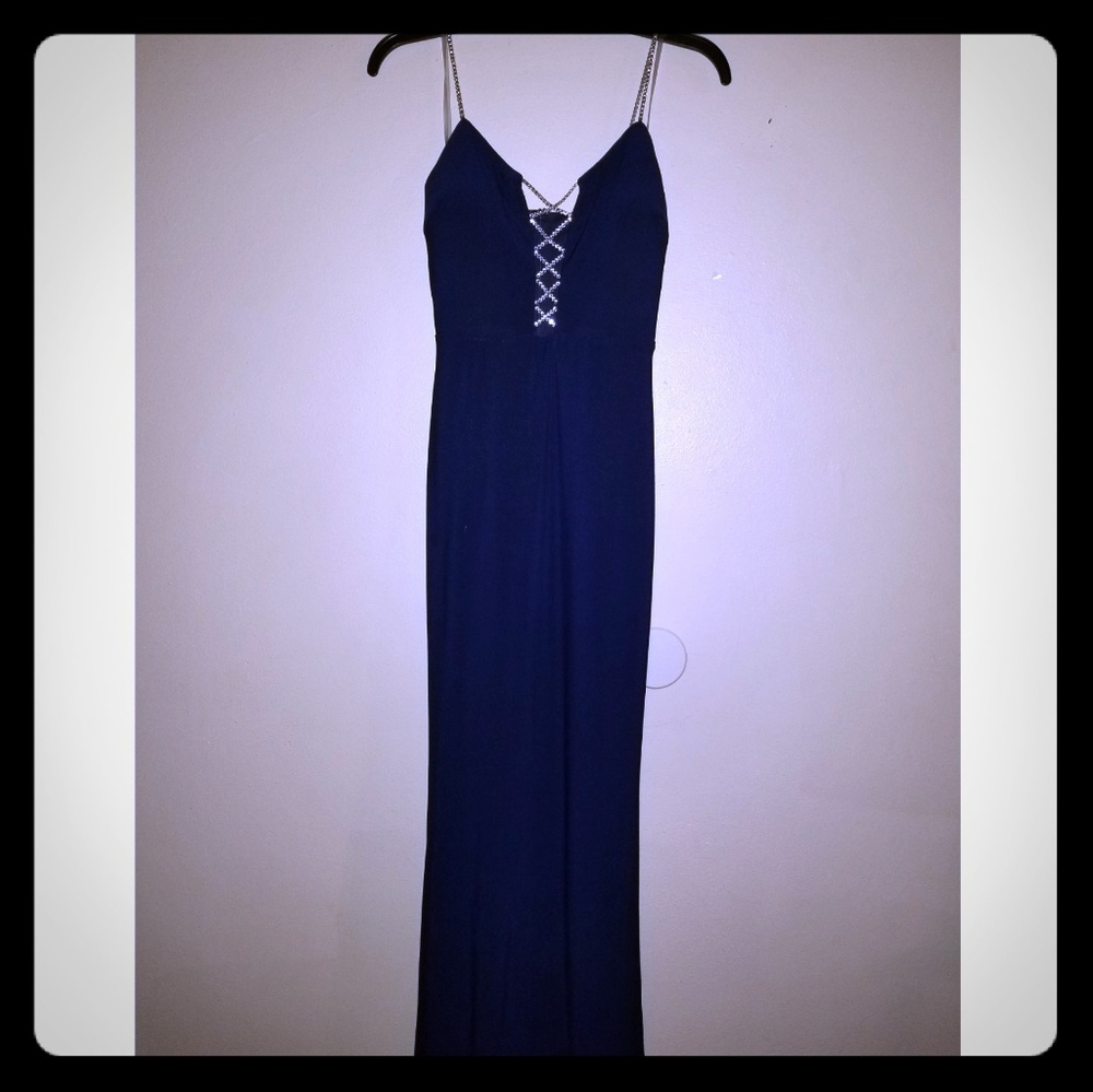 Navy blue formal dress